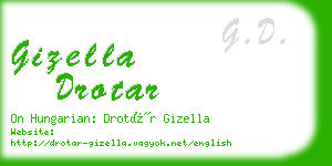 gizella drotar business card